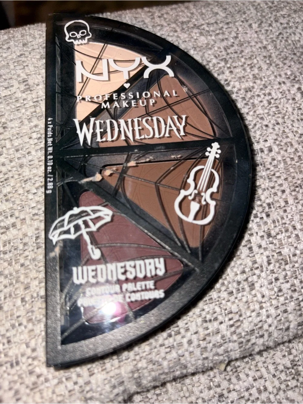 NYX Wednesday Contour Palette — Warm Brown & Deep Plum